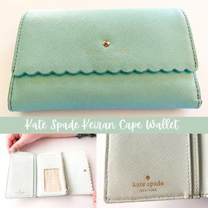 Kate Spade Keiran Cape Drive Wallet-soft aqua/mint